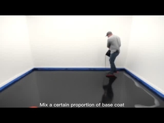 Parlak Mavi Metallik Epoksi Zemin Kaplama Düzleştirilmiş Zehirli Olmayan Düşük Kokulu TDS