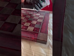 Epoksi reçine ile parlıyor ve parlıyor