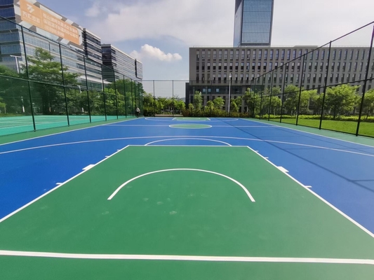 Ateş geçirmez basketbol tenis sahası zemin boya akrilik dikişsiz