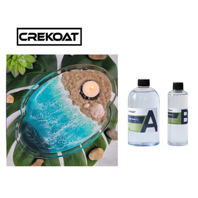 Sert Açık Yüksek Parlaklıklı Sanat reçine Epoxy Coaster için Mücevher Nehir Masası