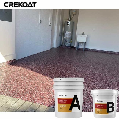 Vinyl Flake Broadcast Epoxy reçine zemin kaplama Polyaspartik üst kaplama