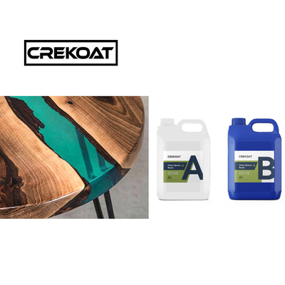 Fırça Su Açık Derin Dökün Epoxy reçine BPA Serbest Yüksek Parlaklık Ahşap Masalar için
