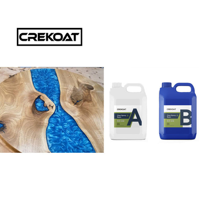 Fırça Su Açık Derin Dökün Epoxy reçine BPA Serbest Yüksek Parlaklık Ahşap Masalar için