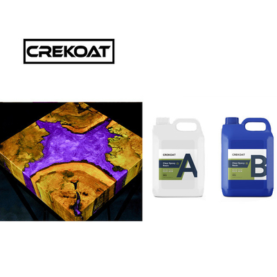 Ahşap İki Bölüm Açık Epoxy reçine Parlak Sıkı dökün reçine