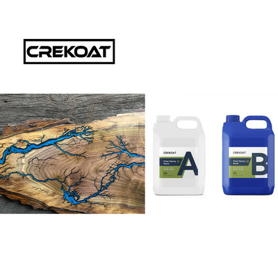 Fırça Su Açık Derin Dökün Epoxy reçine BPA Serbest Yüksek Parlaklık Ahşap Masalar için