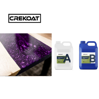 Ahşap İki Bölüm Açık Epoxy reçine Parlak Sıkı dökün reçine