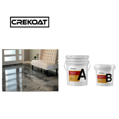 Pigment İki bileşenli Epoksi Boyası Dikişsiz Epoksi Yer Boyası Roller Temizlenebilir