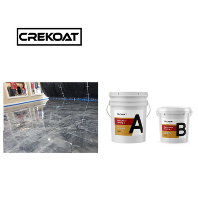 Topcoats Hızlı Kurutma Epoksi reçin zemin kaplama Boya Yüksek Parlaklık Metallik
