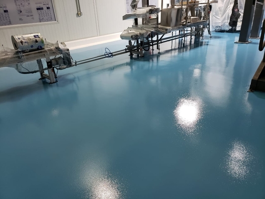 Topcoat Endüstriyel Polyurethane Zemin Kaplama Yarım Parlak Su geçirmez Zemin Boyası
