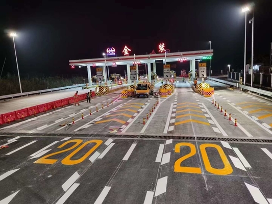 Sıcak erime termoplastik yol işaretleme boyası Beyaz çizgi 1 mm uzunlukta kalıcı