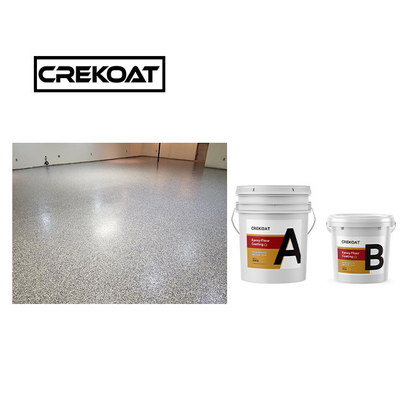 Kayma karşıtı Epoxy Renkli Plak Kaplama Açık Su geçirmez Epoxy Yere Kaplama
