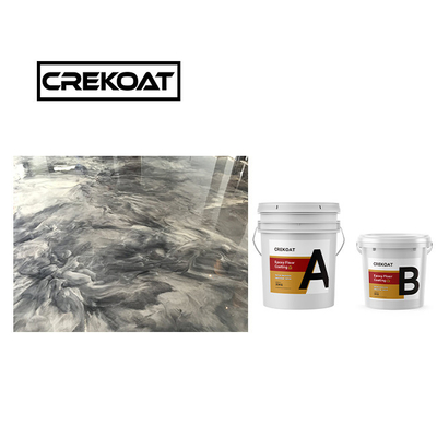 Crekoat Dekoratif Beton Metallik Epoksi Zemin Kaplama 3mm Sertleştirilmiş Dikişsiz