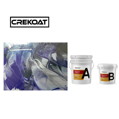 Crekoat Dekoratif Beton Metallik Epoksi Zemin Kaplama 3mm Sertleştirilmiş Dikişsiz