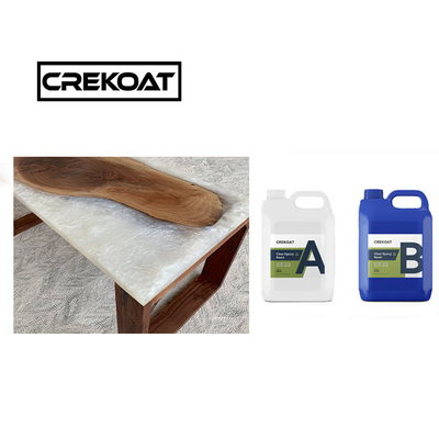 Yapışkan Ultra Clear Deep Pour Epoxy Parlak Dayanıklı Epoxy reçine Sanat Mücevherleri için