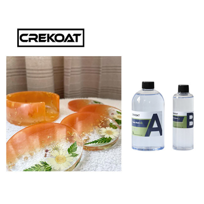 Güvenli Kokusuz Yüksek Parlaklıklı Temiz Epoksi reçine Kristal Sanat reçine kiti BPA Serbest
