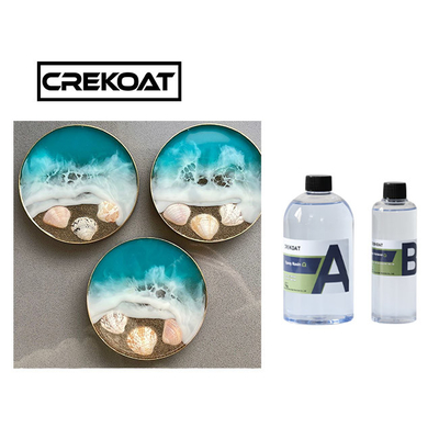 Uzun süreli döküm açık epoksi reçine 1kg Kit Sanat Çantası Tumbler Mücevher Yapım