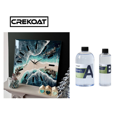 Çok amaçlı kristal açık epoksi reçine Yüksek parlaklıklı finiş dökmek için