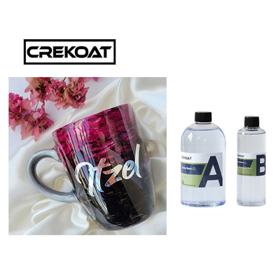 MSDS Epoksi reçine kitleri Kristal açık döküm reçini Tumblers için mücevher