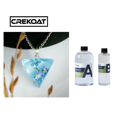 Yüksek Parlaklıklı Kendini Düzleştiren Kristal Açık Epoxy reçine Mücevher Masaüstü