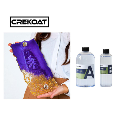 Yüksek Parlaklıklı Kendini Düzleştiren Kristal Açık Epoxy reçine Mücevher Masaüstü