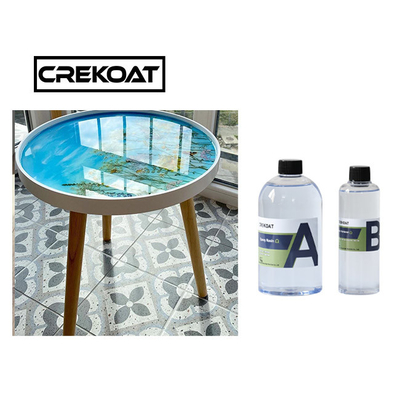 2 bileşenli Yüksek Parlaklıklı Açık Epoxy reçine Sanat Bar Masaları Tumbler için