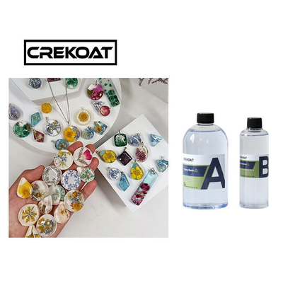 2 bileşenli Yüksek Parlaklıklı Açık Epoxy reçine Sanat Bar Masaları Tumbler için