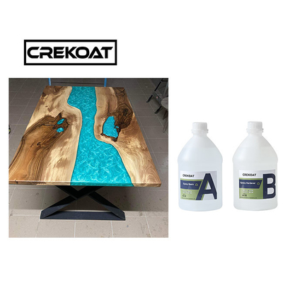 4 inç kalınlıkta döküm reçine masanın epoxy tek dökün kristal berrak