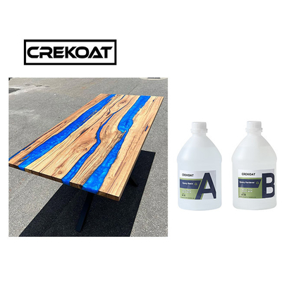 4 inç kalınlıkta döküm reçine masanın epoxy tek dökün kristal berrak