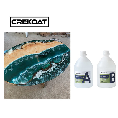Bubble Free Casting Deep Pour Epoxy Resin For Table Self-Leveling Crystal Clear (Bülbülsüz dökme derin dökme)