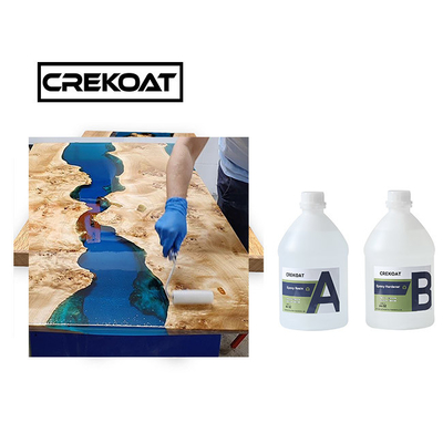 1 Gallon River Tables Deep Pour Epoxy reçine kalıp dökümleri Temiz