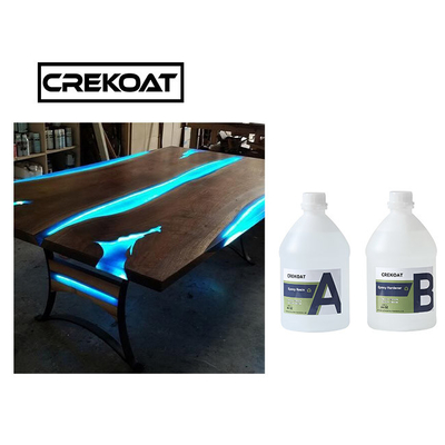 1 Gallon River Tables Deep Pour Epoxy reçine kalıp dökümleri Temiz