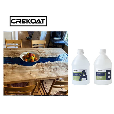 Kristal Açık El Yapımı Epoxi reçine Gıda Güvenli ve Sertleştirici Kit