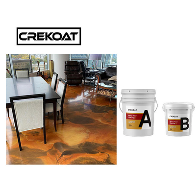 UV Direnci 3d Epoxy reçine Metal Beton Zemini Zehirli Değil