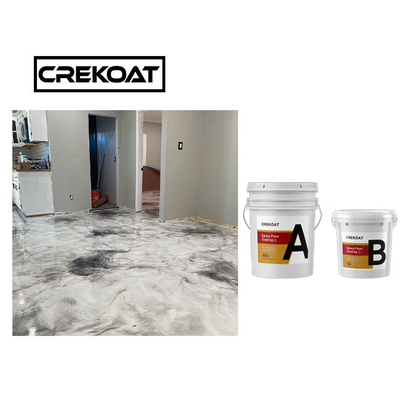 Düşük VOC Powder Epoxy Resin Metallik Epoxy Boya Zemin Sistemi