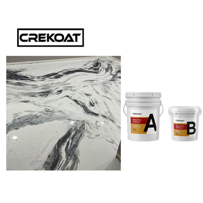 Düşük VOC Powder Epoxy Resin Metallik Epoxy Boya Zemin Sistemi