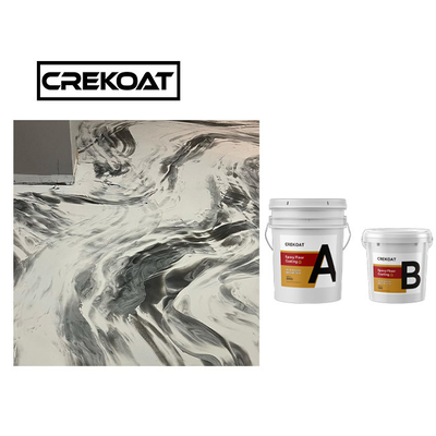 Düşük VOC Powder Epoxy Resin Metallik Epoxy Boya Zemin Sistemi