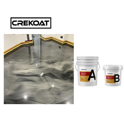 Düşük VOC Powder Epoxy Resin Metallik Epoxy Boya Zemin Sistemi