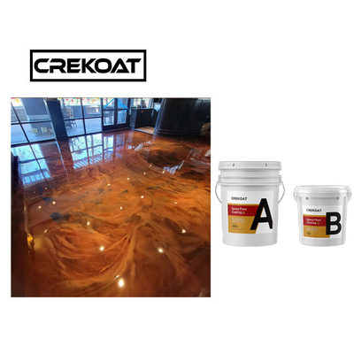 Düşük VOC Powder Epoxy Resin Metallik Epoxy Boya Zemin Sistemi