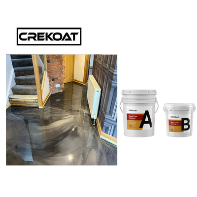 Kaymaz Sıcaklığa Dirençli Metal Epoxy Garaj Zemini Yüksek Parlaklık