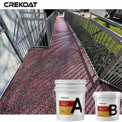 Dekoratif Renk Flakes Yüzme havuzu güverteleri için açık epoksi reçine kaplama