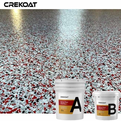 Vinyl Flakes Gloss Matte Urethane Topcoat ile su geçirmez Epoxy reçine zemin kaplama