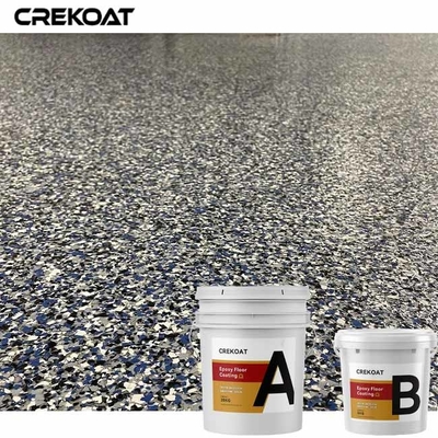 Vinyl Flakes Gloss Matte Urethane Topcoat ile su geçirmez Epoxy reçine zemin kaplama