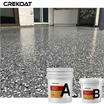 İki bileşenli Epoxy Multi Flake Kaplama Hızlı Kurutma Yüksek Katı Malzeme