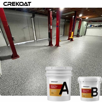 İki bileşenli Epoxy Multi Flake Kaplama Hızlı Kurutma Yüksek Katı Malzeme