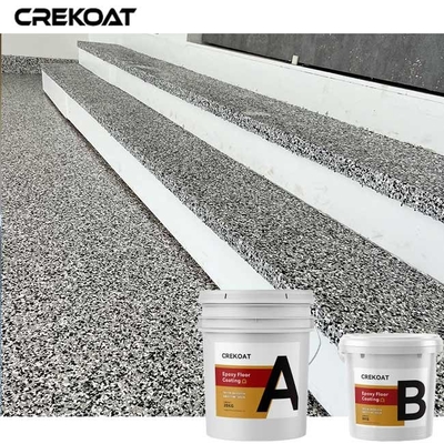 İki bileşenli Epoxy Multi Flake Kaplama Hızlı Kurutma Yüksek Katı Malzeme