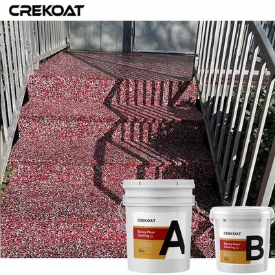 % 100 Katı Epoksi reçine Flak Beton Kaplama 2 bileşenli Ürün