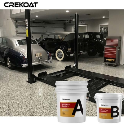 Vinyl Flake Broadcast Epoxy reçine zemin kaplama Polyaspartik üst kaplama