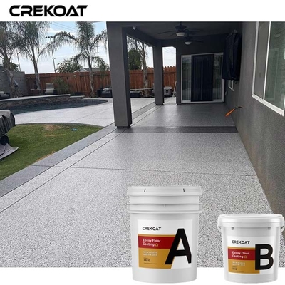 UV Sabit Açık Epoxi reçine zemin kaplama Flakes ile Endüstriyel Güç