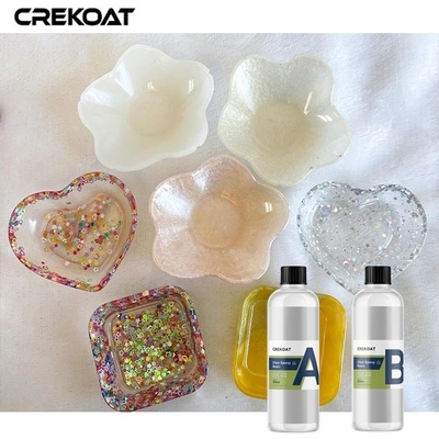 Yüksek Parlaklık Sanat Sıvı dökme reçine 2 galon Dış mekan heykeller için UV istikrarını arttırır
