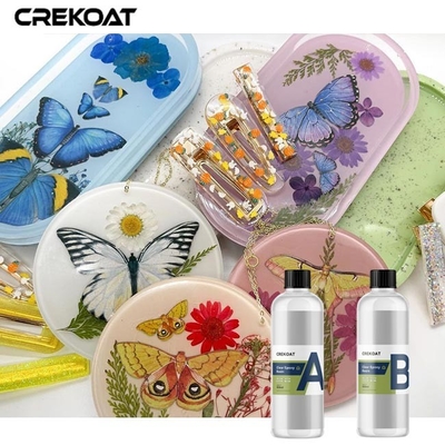 Canlı reçineler için formüle edilmiş kristal berrak sıvı dökme reçine